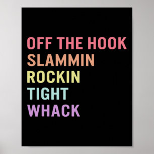 Affiche Langue des signes hors crochet ASL Slang Tee Deaf