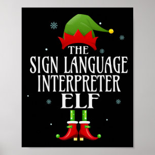 Affiche Langue des signes Interprète Elf Matching Family G
