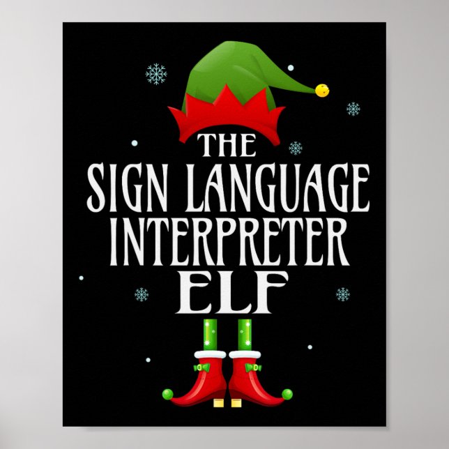Affiche Langue des signes Interprète Elf Matching Family G (Devant)