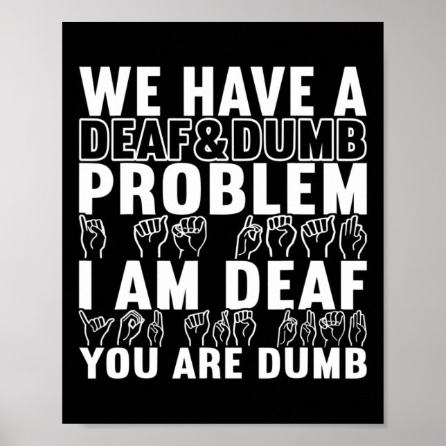 Affiche Langue des signes Sensibilisation des sourds 20 (Devant)