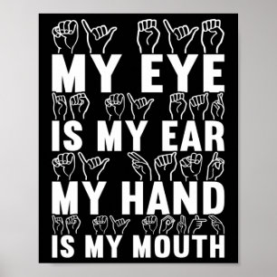 Affiche Langue des signes Sensibilisation des sourds 21