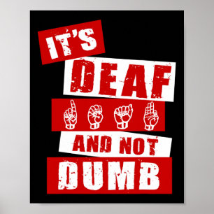 Affiche Langue des signes Sensibilisation Sourde à la main