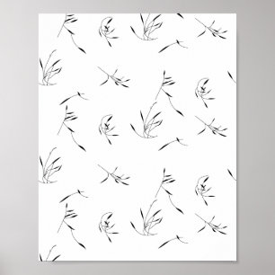 Affiche Langue, Gris de colombe