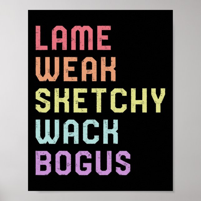 Affiche Langue Lame Faible Asl Slang Tee Sensibilisation S (Devant)