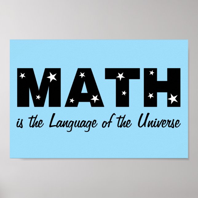 Affiche Langue Mathématique De L'Univers (Devant)