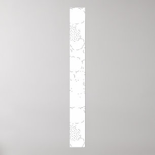 Affiche Langue, Panneau de socle Aqua Haze