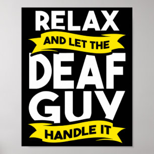 Affiche Langue Sourde Sensibilisation Perte D'Audience Et