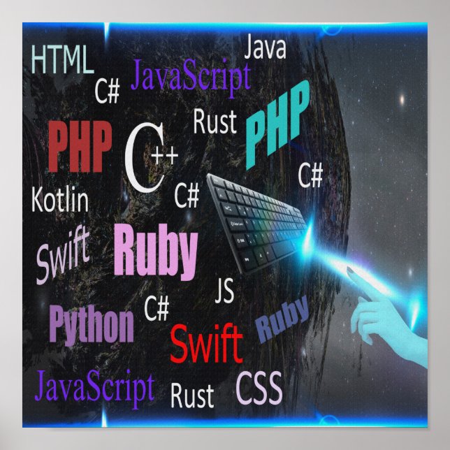 Affiche Langues de programmation (Devant)