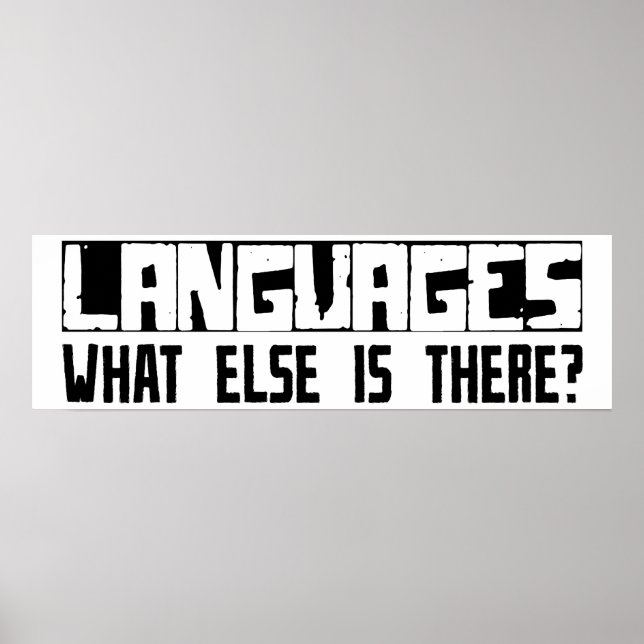 Affiche Langues Qu'Y A-T-Il D'Autre ? (Devant)