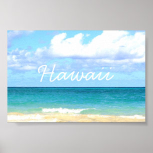 Affiche lani kai beach à Hawaï