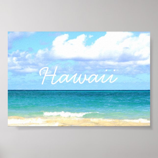 Affiche lani kai beach à Hawaï (Devant)