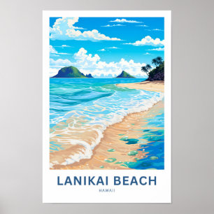 Affiche Lanikai Beach Hawaii Imprimer voyage