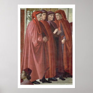 Affiche L'annonce à St Zacharias (fresque) (détail