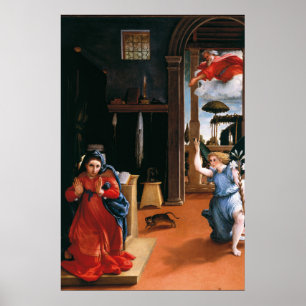 Affiche L'ANNONCIATION DE RECANATI par Lorenzo Lotto