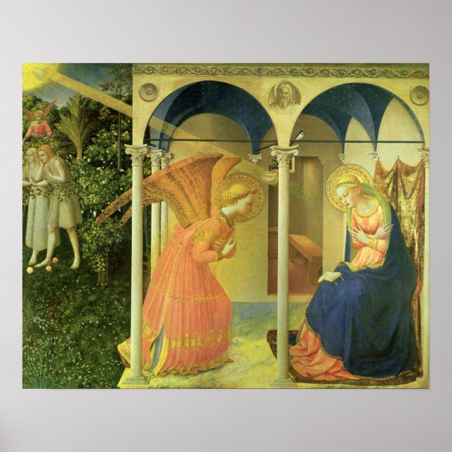 Affiche L'Annonciation du Prado par Fra Angelico (Devant)