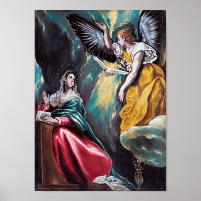 Affiche L'Annonciation, El Greco (Devant)