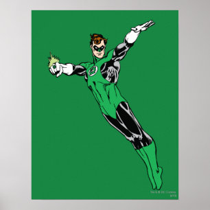 Affiche Lanterne verte volée vers le haut
