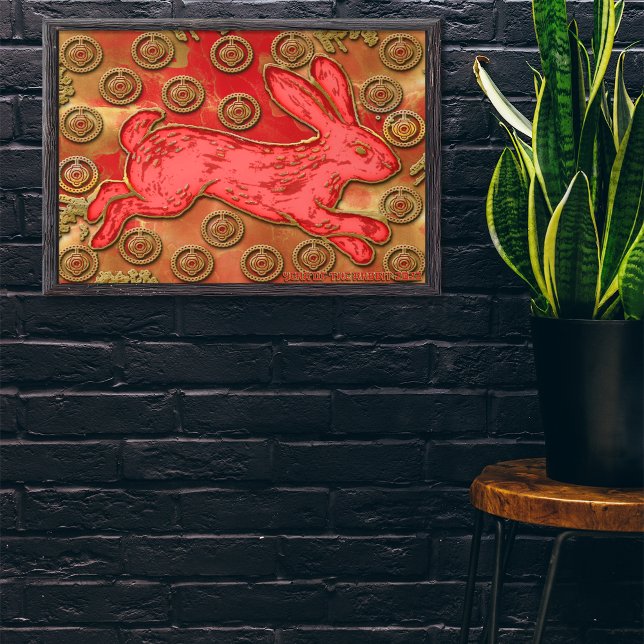 Affiche Lanternes rouges Rabbit 2023 Nouvel An chinois (Créateur téléchargé)