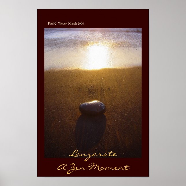 Affiche Lanzarote : Un moment zen (Devant)
