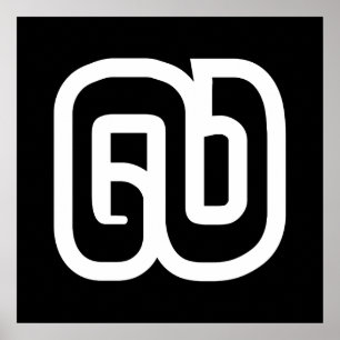 Affiche Lao / Laos Numéro Neuf / 9 / ໙ (Kao/Gao) Laotien