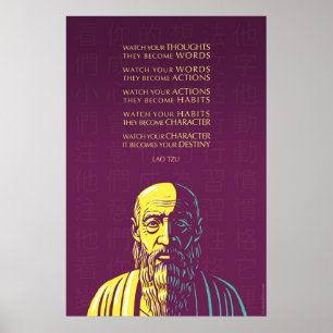 Affiche Lao Tzu cite :