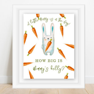 Affiche Lapin aux carottes - Quelle est la taille du ventr
