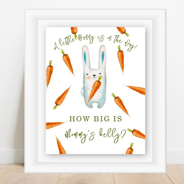 Affiche Lapin aux carottes - Quelle est la taille du ventr (Créateur téléchargé)