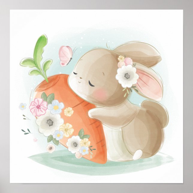Affiche Lapin bébé  (Devant)