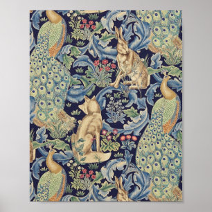 Affiche Lapin de la forêt de William Morris