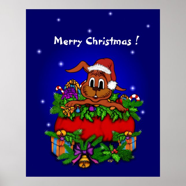 Affiche Lapin de Noël (Devant)