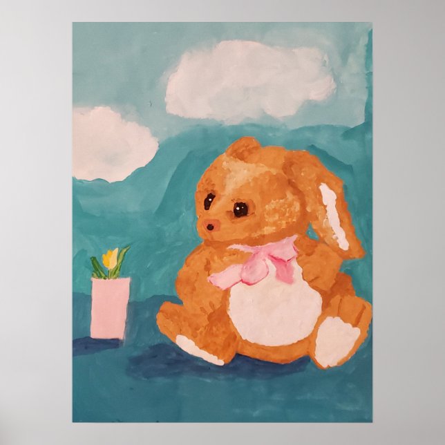 Affiche Lapin de Pâques (Devant)