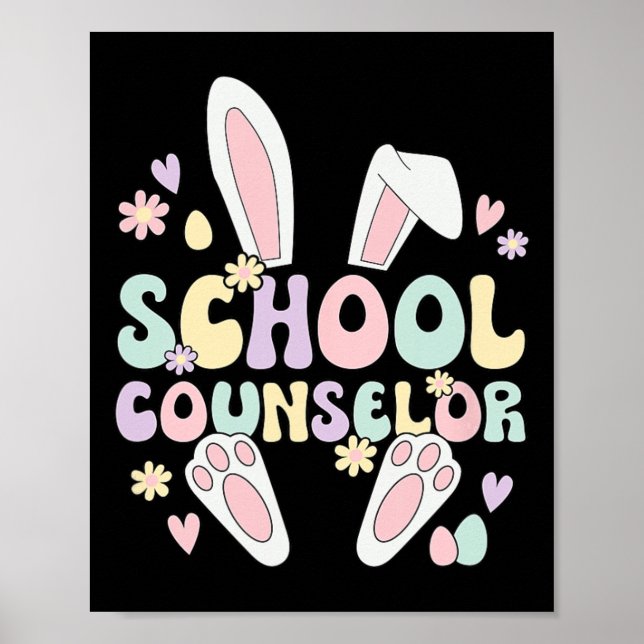 Affiche Lapin de Pâques Conseiller d'orientation Conseils  (Devant)