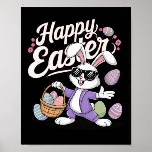 Affiche Lapin de Pâques Cool Dabbing 