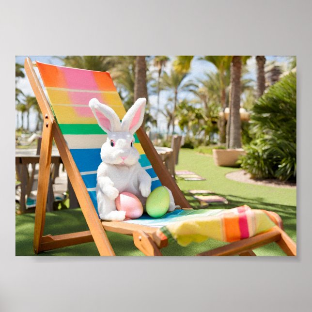Affiche Lapin de Pâques en vacances (Devant)