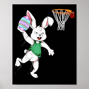 Affiche Lapin de Pâques Enfants Garçons Hommes Lapin Café