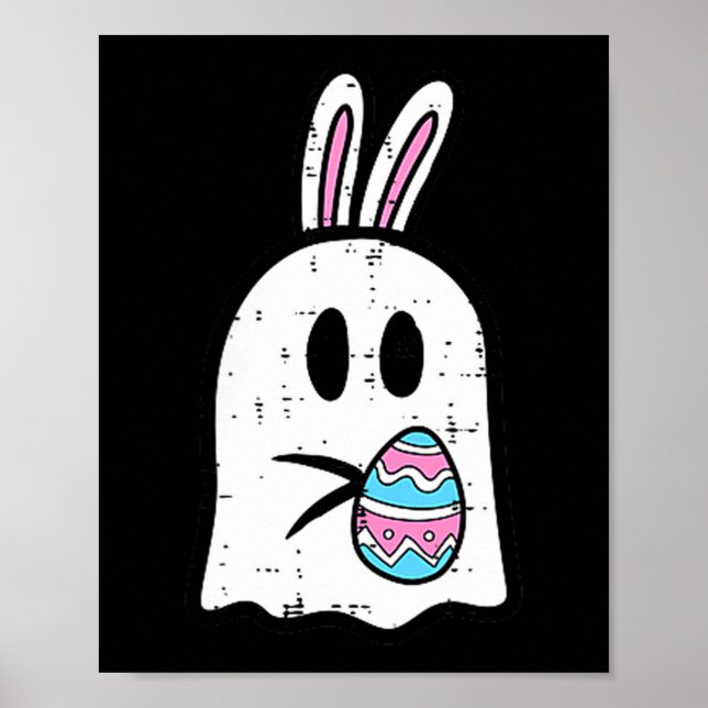 Affiche lapin de Pâques fantôme femmeEa (Devant)