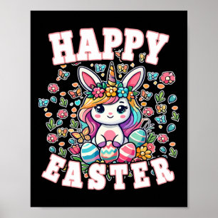 Affiche Lapin de Pâques Licorne Lapin de Pâques Garçons To