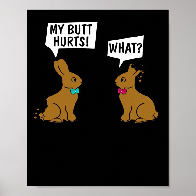 Affiche Lapin De Pâques, Mon Beurre ! Quel joli lapin (Devant)