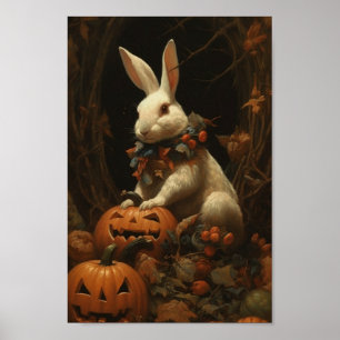 Affiche Lapin d'Halloween