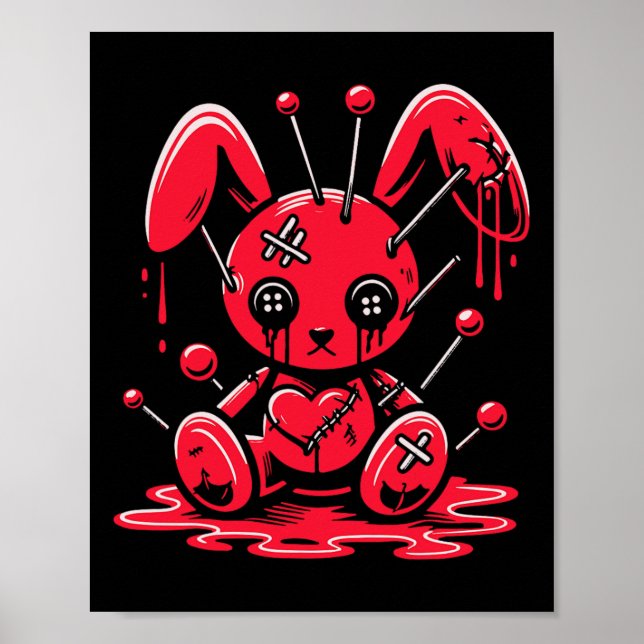 Affiche Lapin En Plan Pastel Goth Anime Kawaii Obtenu (Devant)