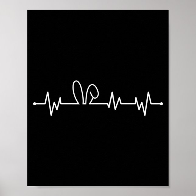 Affiche Lapin Entend Fréquence Rythme Cardiaque Lapin de P (Devant)