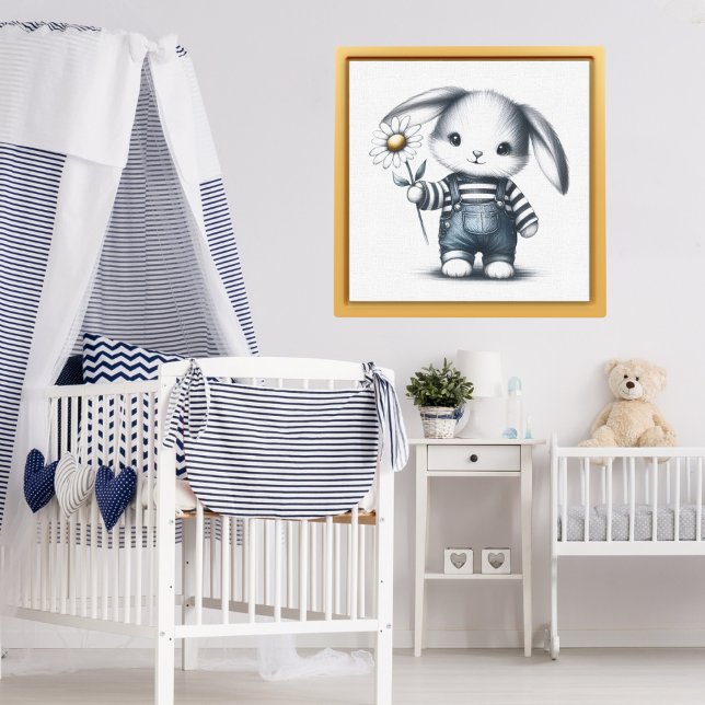 Affiche Lapin Garçon Whimsical (Créateur téléchargé)