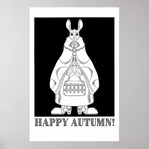 Affiche Lapin heureux