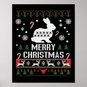 Affiche Lapin Lapin Vilain Pour Noël
