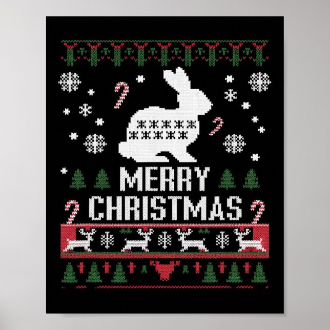 Affiche Lapin Lapin Vilain Pour Noël (Devant)