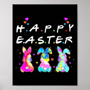 Affiche Lapin Mignon Joyeuses Pâques Femmes