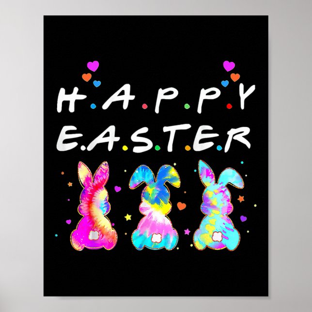 Affiche Lapin Mignon Joyeuses Pâques Femmes  (Devant)
