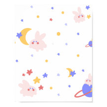 Lapin Mignon Sous la Lune