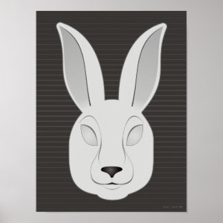 Affiche Lapin monochrome