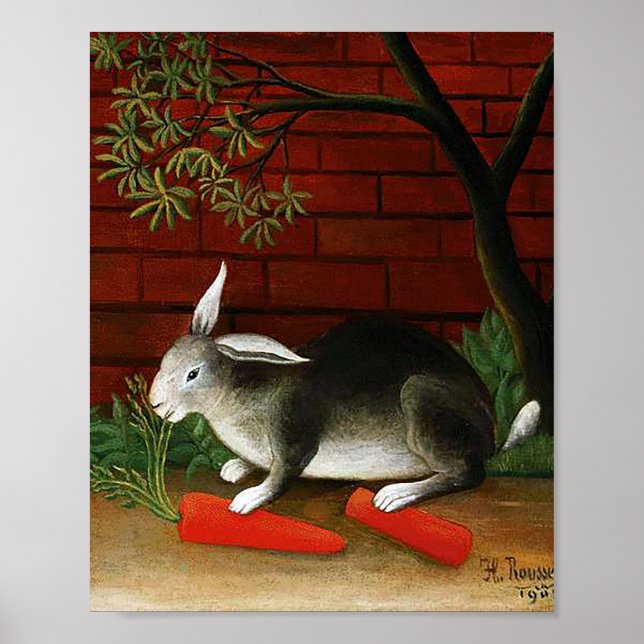 Affiche Lapin par Henri Rousseau (Devant)